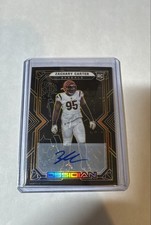 2022 Panini Obsidian - Rookies Zachary Carter #197 Electric Etch Orange...