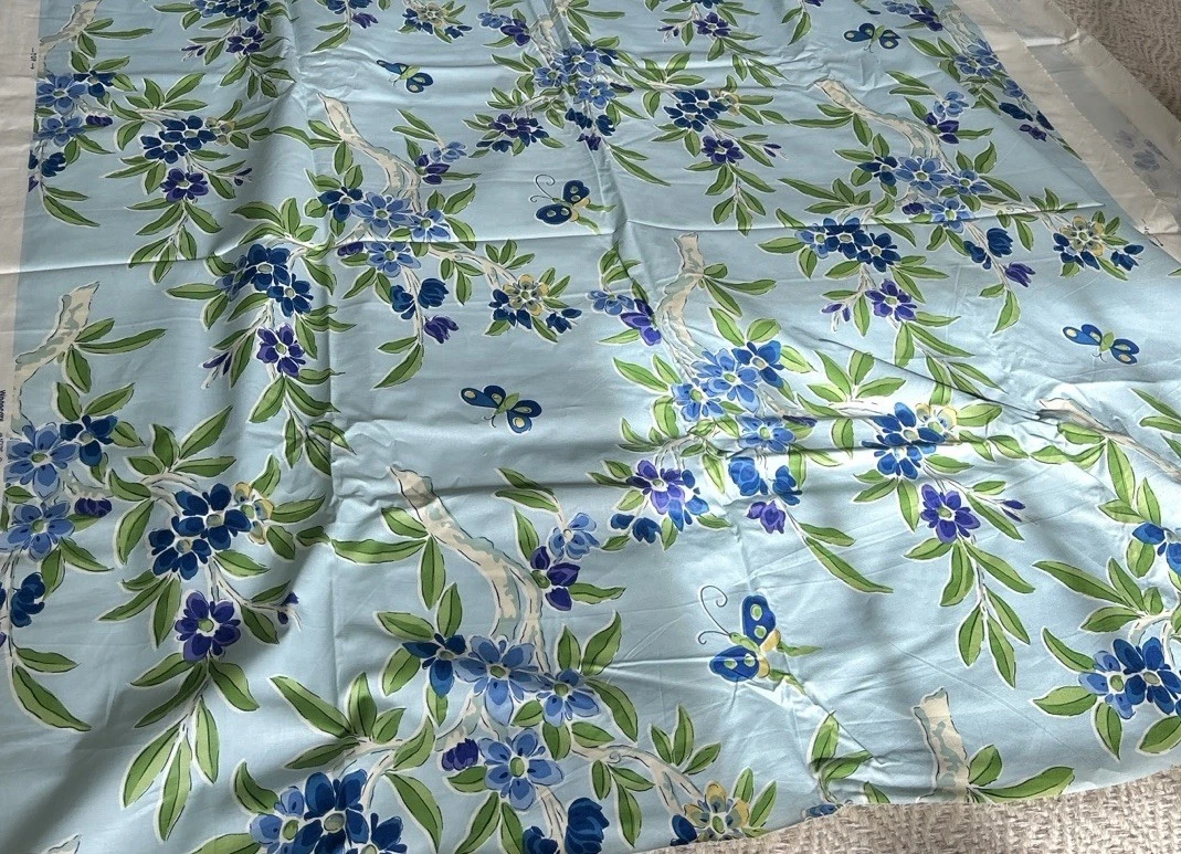 Brunschwig & Fils Les Touches Fabric Blue 8012138.5 - 2 Yard Minimum Order