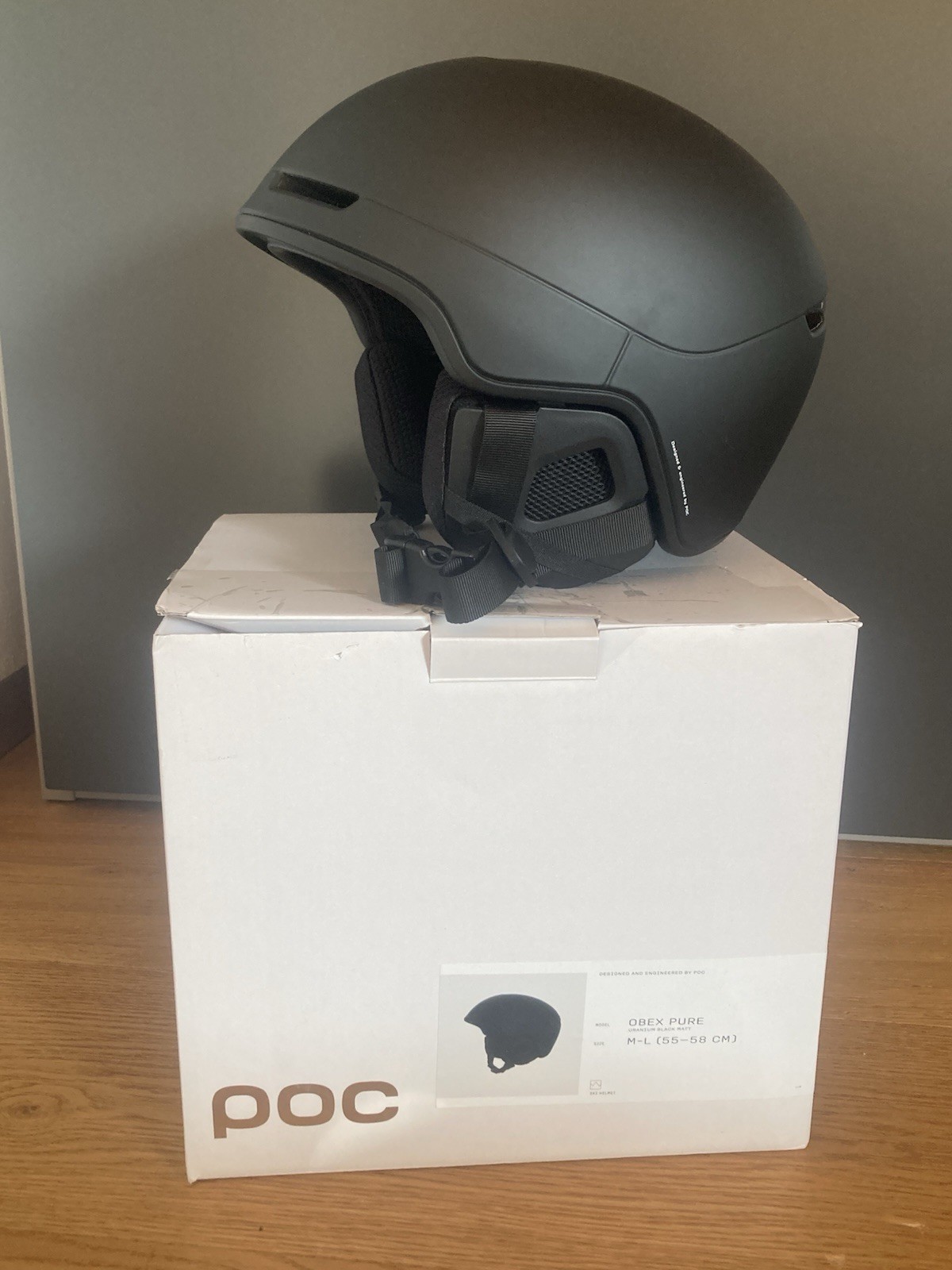 Casco de esquí POC casco de snowboard OBEX PURE casco 2023 negro uranio casco deportivo