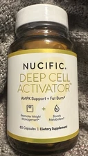 NUCIFIC Deep Cell Activator  AMPK Support Plus Fat Burner. MFG: 4/2025. 60 Caps