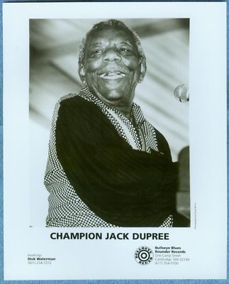 CHAMPION JACK DUPREE MUSIC INDUSTRY PUBLICITY PHOTO