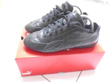 Puma Speed Cat 44 schwarz Leder Sneaker Schuhe Retro Klassiker