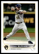 2022 Topps Series 1 Corbin Burnes Milwaukee Brewers #240