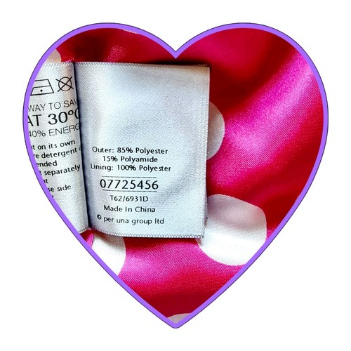 ABRIGO PER UNA TALLA 12-14 ROSA CHAQUETA LIGERA GABARDINA BOLSILLOS CON CINTURÓN FORRADO #11 - Imagen 10 de 11