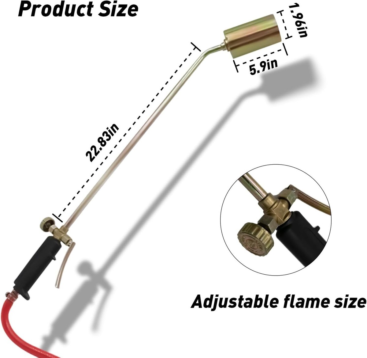 Propane Torch Weed Burner Kit,Propane Tank Flame Torch 3