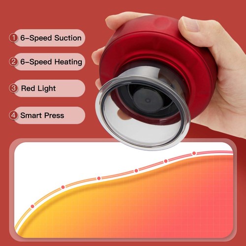 Electric Cupping Therapy Massager Portable Rechargeable 6/12 Level Adjustable - Picture 12 of 14