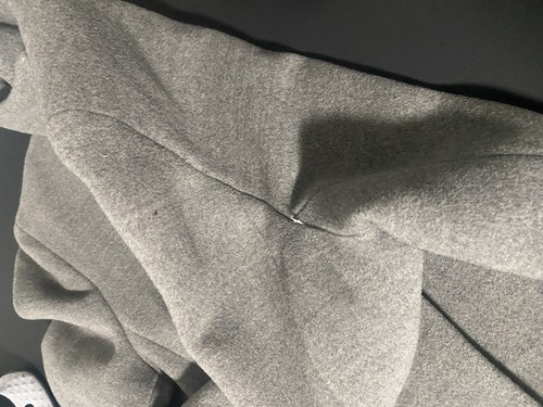 Calvin Klein Stehkragen Walker Mantel Damen 6 grau versteckter Knopfverschluss Wolle - Bild 11 von 13