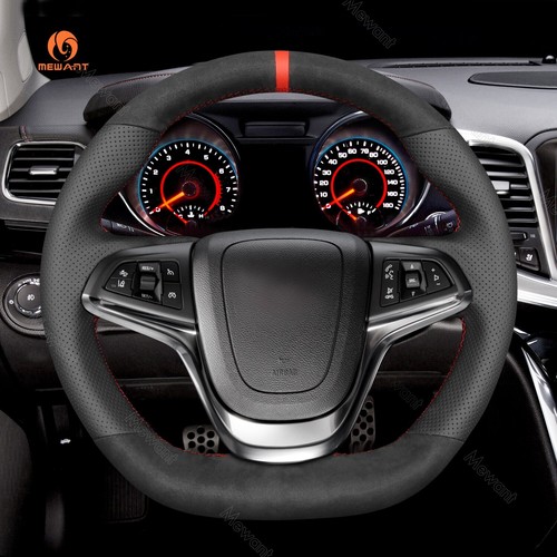 Hand Stitching Car Steering Wheel Cover for Chevrolet SS 2014-2017 leather Suede - Picture 3 of 11