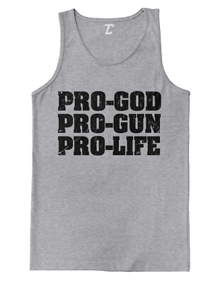 Pro-God Pro-Gun Pro-Life - Conservative 2nd Amendment Men's Tank Top