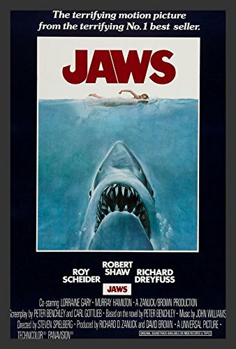 FRAMED Jaws Movie Poster 18x12 Art Print Poster Starring Roy