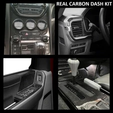 Fits Dodge Charger 2006-2007 No Navigation Basic REAL CARBON DASH KIT