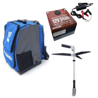 #ad Lowrance Explorer Series Ice Bag Transducer Pole and 24Ah Battery 000 15954 001 $299.99