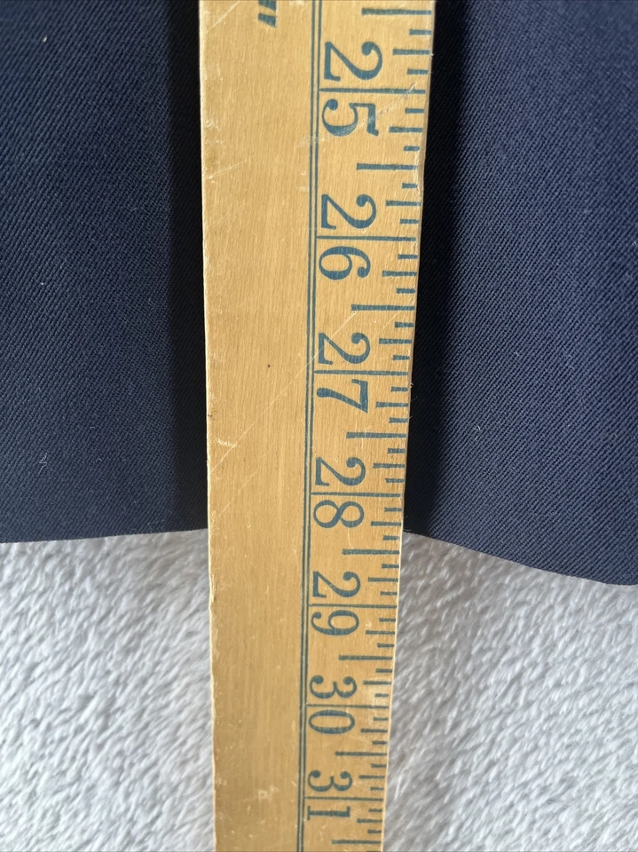 Blazer Charter Club Vintage Feminino Petites 4 Lã Marinha Patch de Crista com Peito Duplo - Imagem 4 de 4