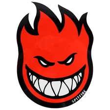 Spitfire Wheels Skateboard Sticker Bighead Fireball Large Red 8" x 11"