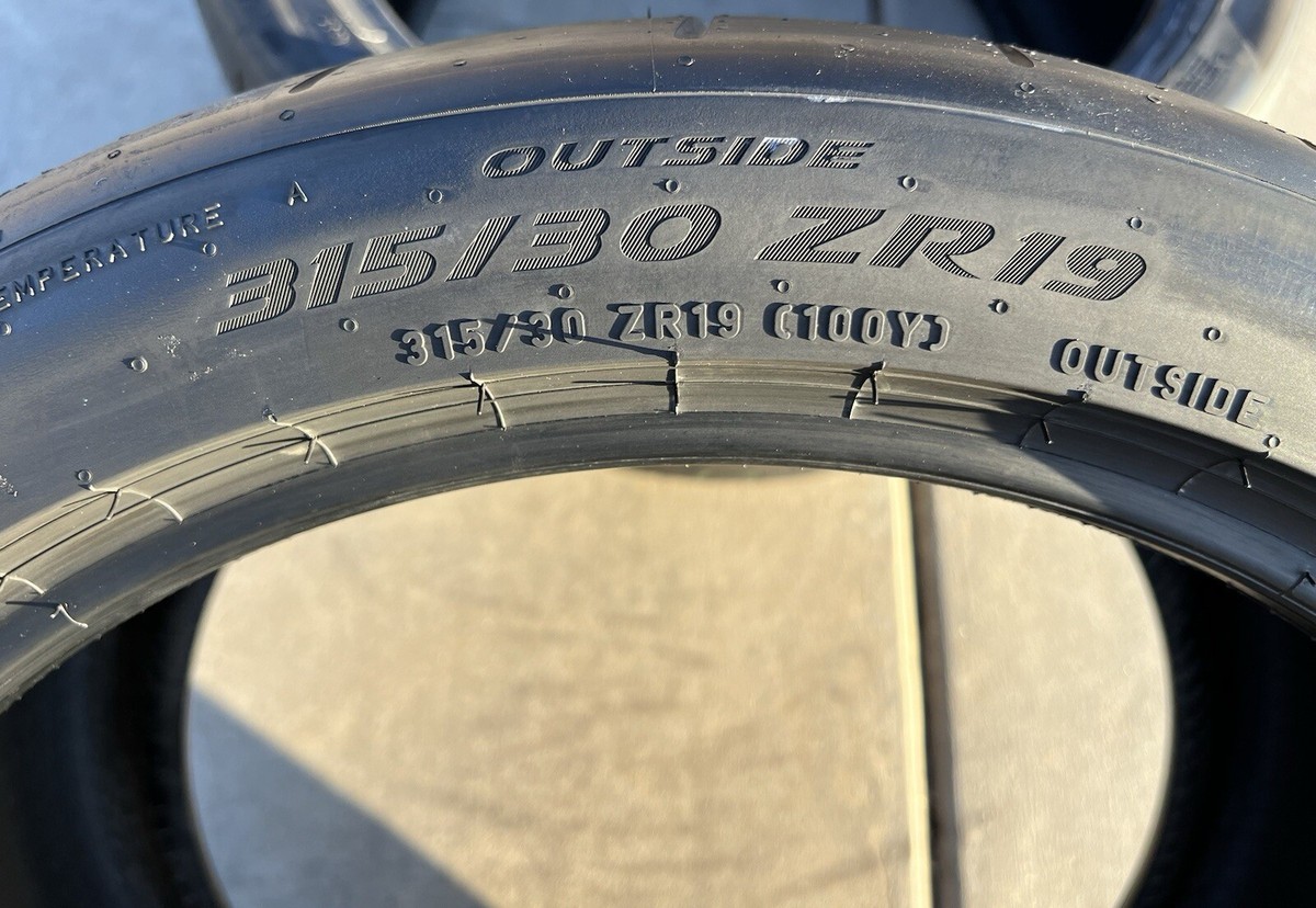Set of TWO BRAND NEW 315/30ZR19 Pirelli P Zero Trofeo RS Mustang