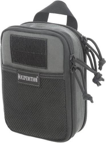 Maxpedition Double-Decker Pocket Organi Wolf-Gray Full Clamshell Oversize Handle