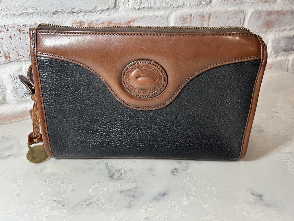 Rare Vintage Dooney & Bourke Purse Bl/Br 1981 All-weather Rare Vintage Dooney & Bourke Purse Bl/Br 1981 All-weather