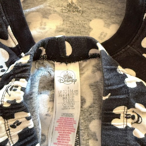 Disney Mickey Mouse Ghost Unisex Kid’s Size 6 Two Piece Pajama Set - Picture 6 of 6