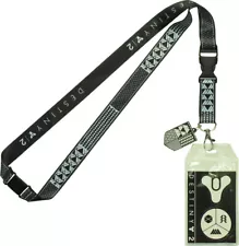 Destiny 2 Lanyard With Symbol Charm and Stickers