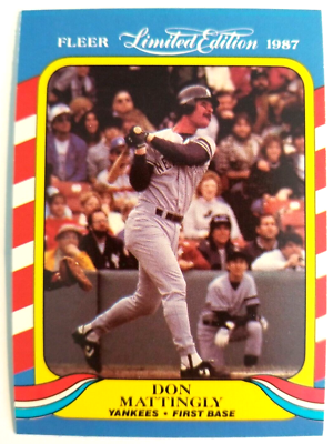 Don Mattingly New York Yankees 1987 Fleer Limited Edition #26 Baseball Card