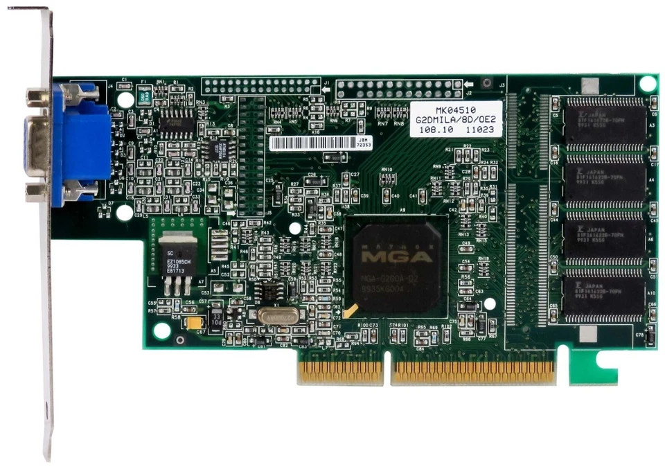 Matrox G200A D2 8MB SGRAM G2DMILA/8D/OE2 872-01 AGP 64-BIT - Image 2 of 2