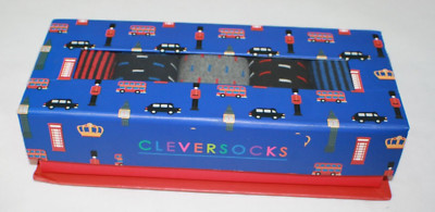 Clever Socks Gift Set Unisex 5 Pairs of Multicolor Socks Size 6-12.5 New