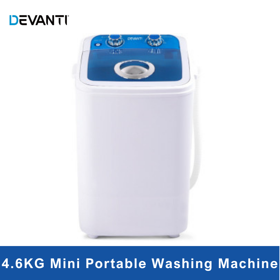 Devanti Mini Outdoor Portable Washing Machine Top Loader