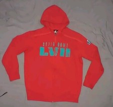 Starter Black Label NFL Super Bowl LVII Men s Red Full Zip Hoodie Sz Large
