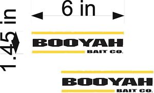 Booyah Fishing Logos Pair 6 Vinyl Boat Vehicle Gear Graphic