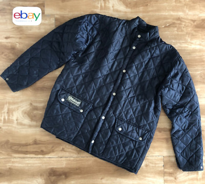 Belstaff WAISTCOAT quilt vest, Weste, dark blue, used, button placket, size 2XL