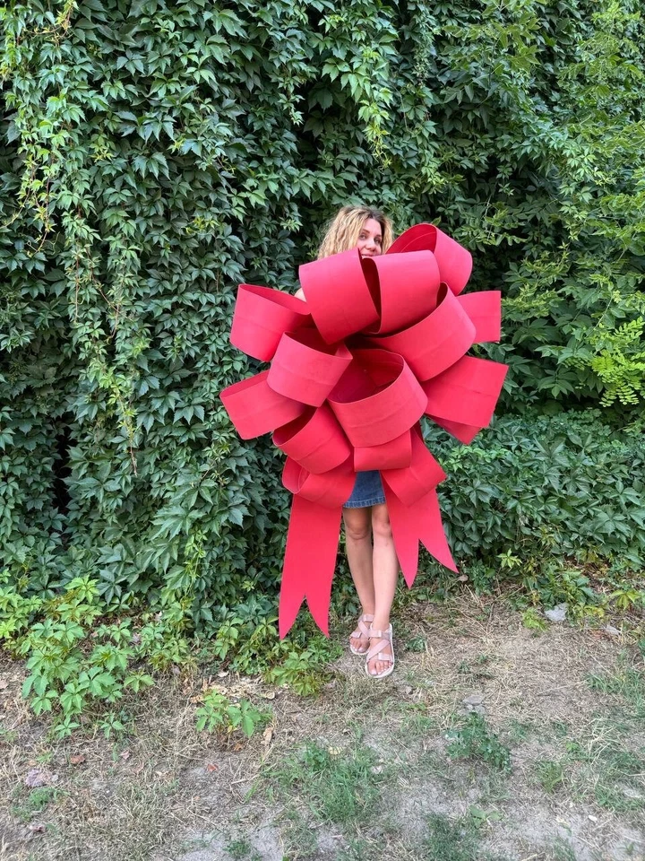 Arco Gigante Regalo Grande Decorativo Envoltura Regalo Decoraciones Fiesta Boda Vacaciones Foto 2 de 2