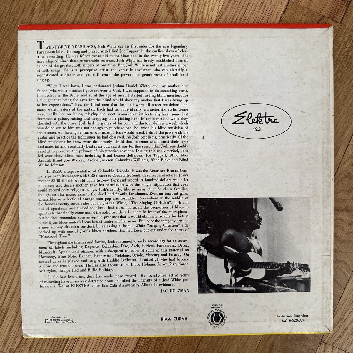 Josh White - 25th Anniversary The Story Of John Henry Elektra-123