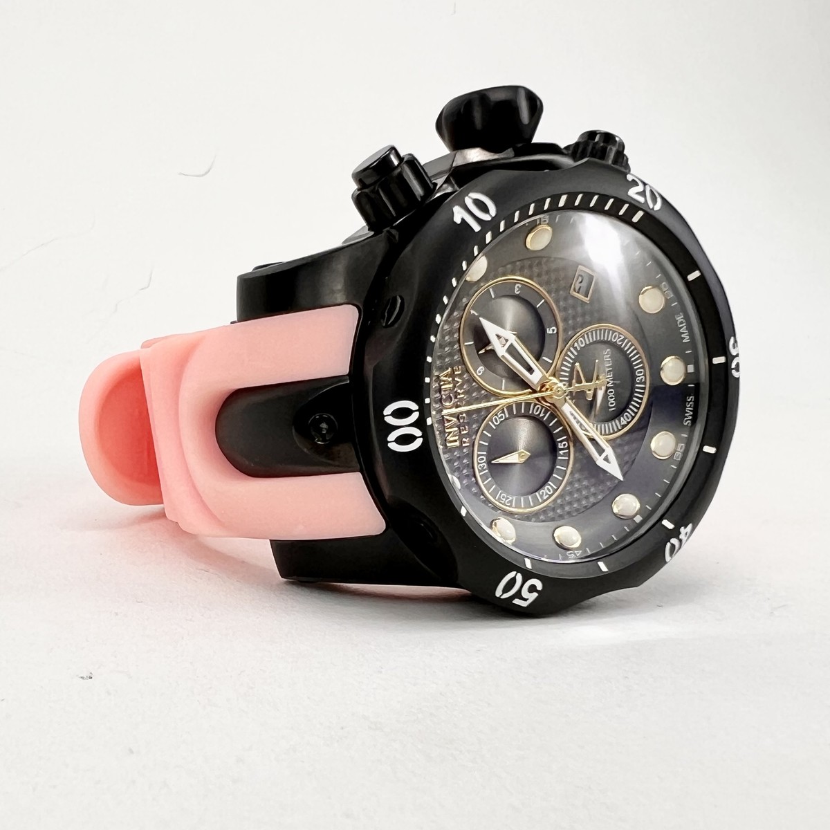 Invicta Reserve Venom Pink Band Chronograph Watch - 5735 | eBay