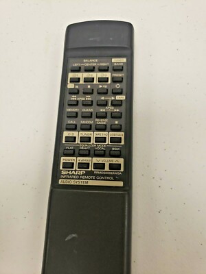 Sharp Audio System Remote RRMCG0002AWSA
