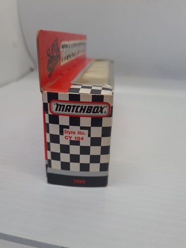 Matchbox White Rose #8 JEFF BURTON BABY RUTH 1993 CY104 Super Star Transporter - Picture 8 of 9
