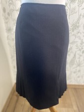 Semantiks Black Pleated Career Skirt Size 6