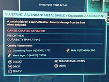 Ark Ascended Asc Metal Shield Bp