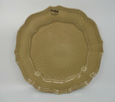CASAFINA IMPRESSIONS MOCHA / BROWN  DINNER PLATE - 11 3/4''  0911B