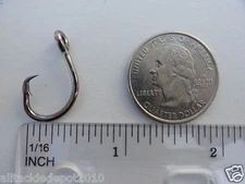 32-160 pcs Circle Hooks 4X Strong Size #4 Black Nickel Fishing Hooks 
