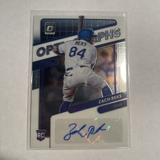 2022 Donruss Optic Silver Prizm Rookie Auto Autograph #OG-ZR Zach Reks | Texas