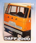 DAF F 2000 early 8 page dealer folder 1970s