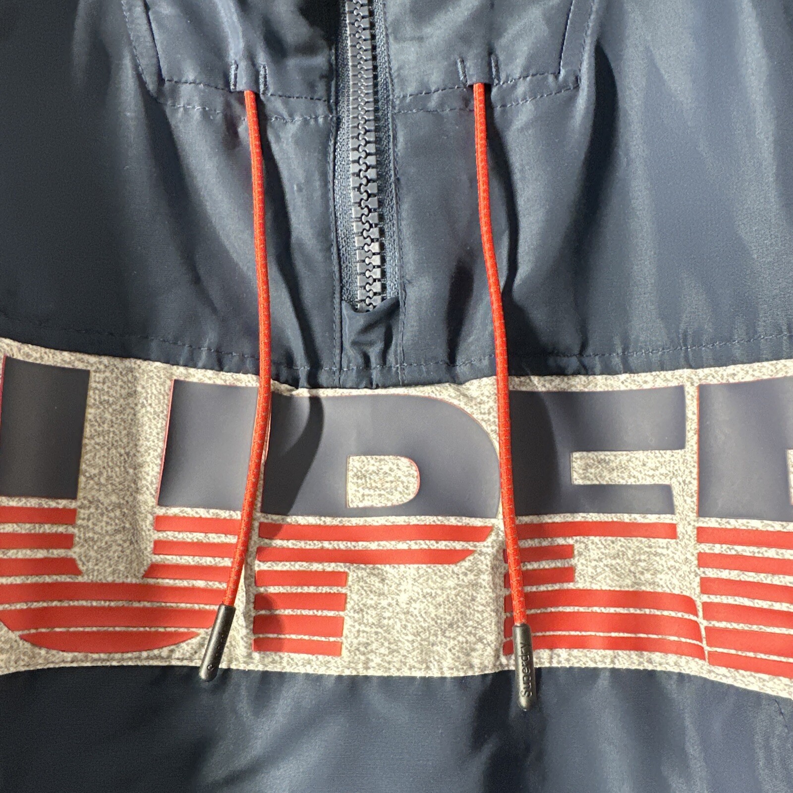 SUPERDRY Men Hooded Anorak Jacket Coat Size M 1/4 Zip image 9