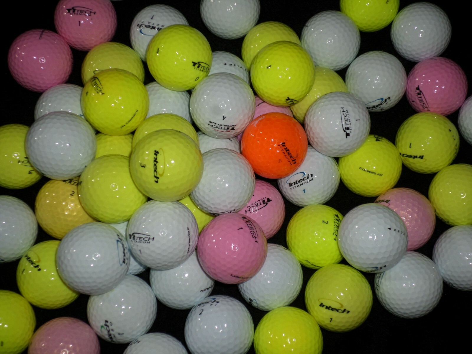 60 Intech / TiTech Assorted Golf Balls