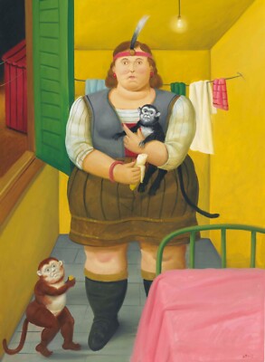Fernando Botero : Circus Girl in Her Trailer : Archival Quality Art Print