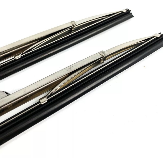 NOS Pair 13” 1960 1966 Chevy Truck Windshield Wiper Blades Flat