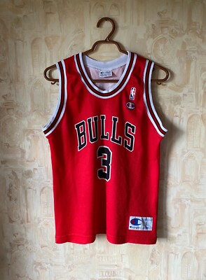 Vintage Tyson Chandler Chicago Bulls NBA Basketball Jersey Champion Youth L #3