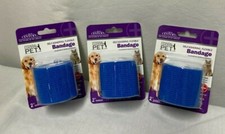 3 2" Blue Pet Self Adhesive Bandage Wraps