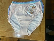 Women  s Jockey Comfies Cotton Pastel French Cut Briefs -Set of 3- NWT-Size 9