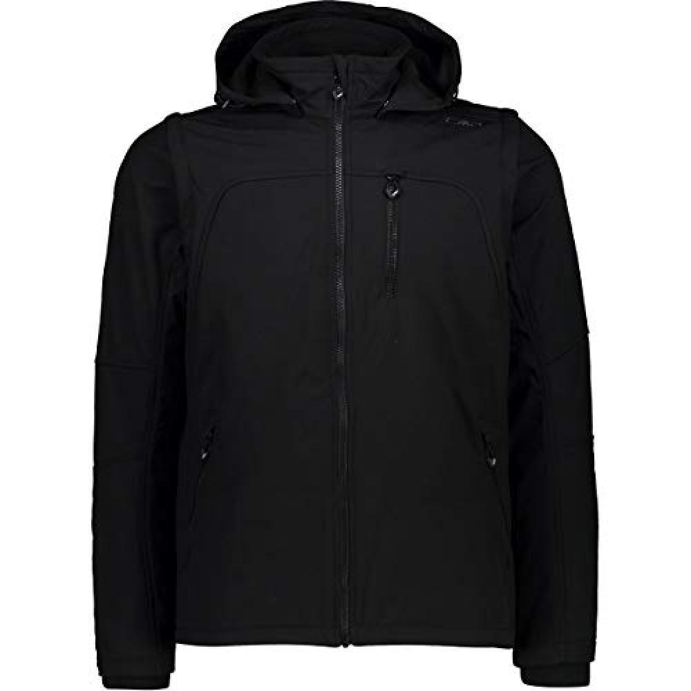 (TG. 50) CMP Softshell 3A74427N, Giacca Uomo, Nero (Black), 50 - NUOVO