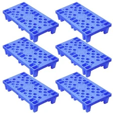 6pcs Plastic Pallets,Lightweight Moisture-Proof Floor Pallet,L 19.6" x W 11.8...